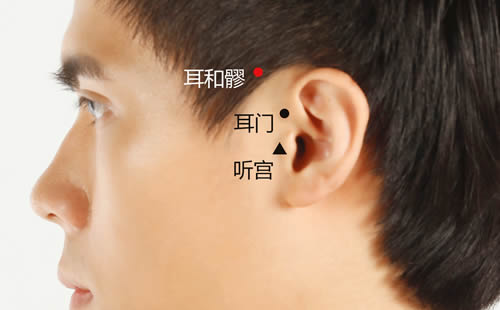 耳和髎的准确穴位图及作用